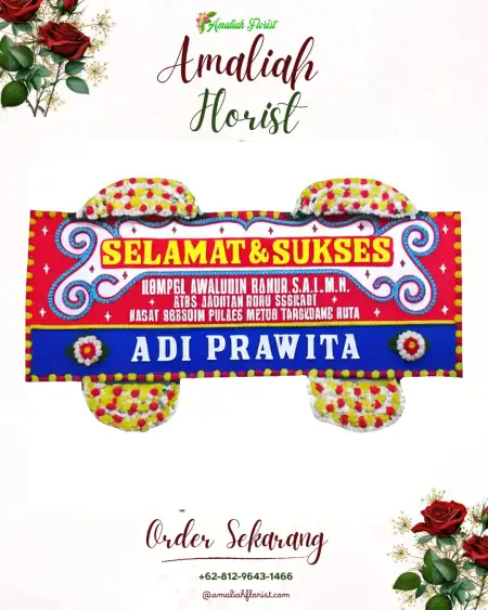 Papan Bunga Ucapan Selamat Slagi